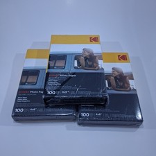 Kodak Photo Paper Glossy 100 Sheets - 200 GSM 4" x 6" Lot Of 3