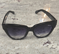 QUAY OVER YOU Women s Cat Eye Sunglasses Black Frame Purple Gradient UV400