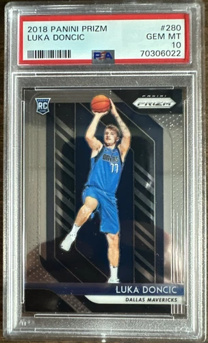 2018 Panini Prizm Luka Doncic 280 Lakers Mavericks RC Rookie PSA 10