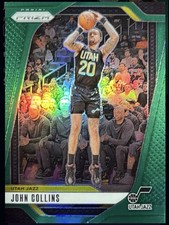 Panini 2024-25 Prizm John Collins #220 Utah Jazz Basketball Green Prizm Card