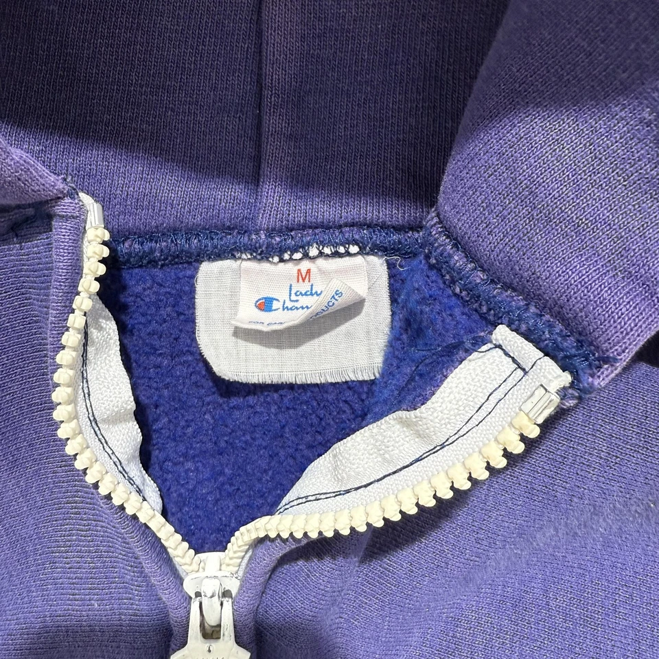 Champion Sudadera con Capucha Mujer Mediana Púrpura Cremallera Completa Sudadera Dama Campeón Polar Foto 2 de 4