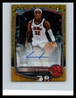 2025-26 Bowman Cotie McMahon Chrome Prospect Autograph AUTO Gold Shimmer #/50