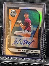 Micah Ottenbreit 2021 Elite Extra Edition Base Auto - Phillies