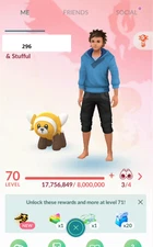Pokémon Acc Go Lv70 ⭐️Valor ⭐️10.4M Stardust ⭐️7 Legendary ⭐️155 Shiny ⭐️2016