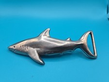 Apribottiglie vintage raro Mako Marine bronzo argento fibbia cintura