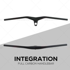 MTB Bicycle Riser Bar and Stem -17 Degree Carbon Integrated Handlebar 70-100mm