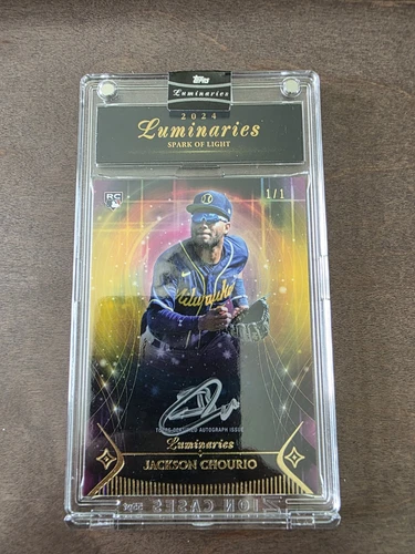 2024 TOPPS Luminaries Jackson Chourio Spark Of Light Rookie Auto 1/1