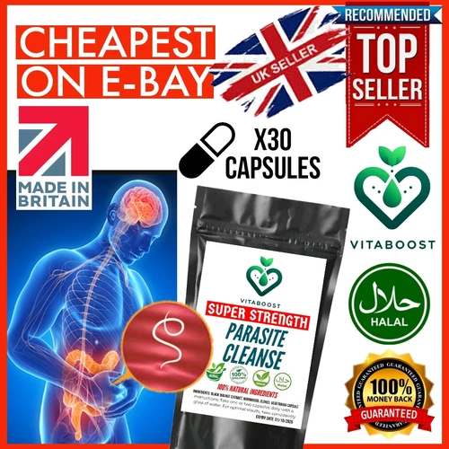 PARASITE CLEANSE Wormwood, Black Walnut, Cloves PARA DETOX Candida Gut Health