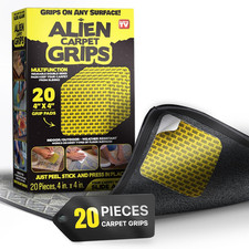 Grip Rug Gripper Carpet Tape - 20Pcs, 4X4 In. Anti-Slip Hardwood, Tile Floor,...