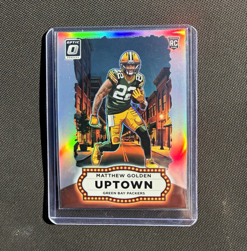 Panini 2025 Donruss Optic Uptowns Matthew Golden RC #14 Green Bay Packers