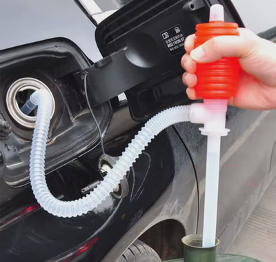 Universal Car Siphon Pump Liquid Gas Fuel Oil Water Hose Transfer Manual Sucker