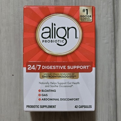 Align Daily Digestive Health Probiotic, 42 capsules EXP 12/28
