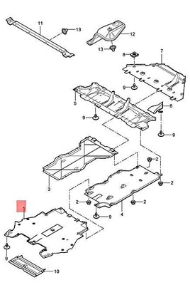 Genuine PORSCHE Cover LHD Front 99750452702 | eBay