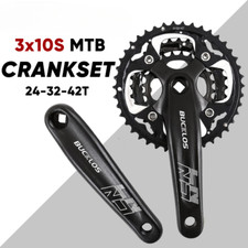 Guarnitura Mountain Bike Alluminio Foro Quadrato 104/64BCD 10V 24/32/42T BB