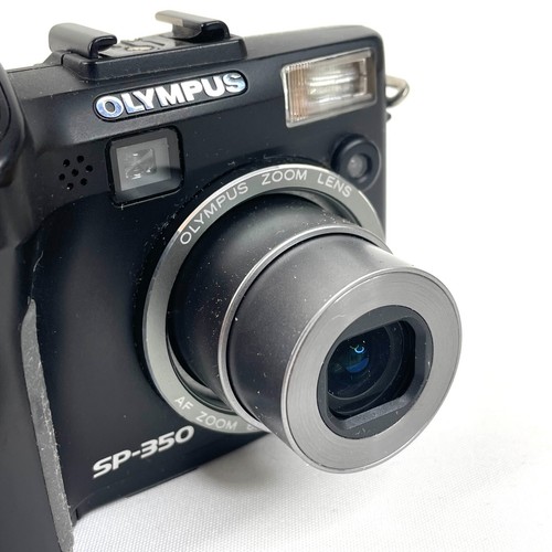 Olympus SP-350 8.0MP Black Digital Camera Only Tested Working Takes AA - Picture 2 of 13