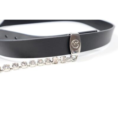 Michael Kors Leather Rhinestone Belt Michael Kors Skinny Rhinestone Belt - Macy main image 2