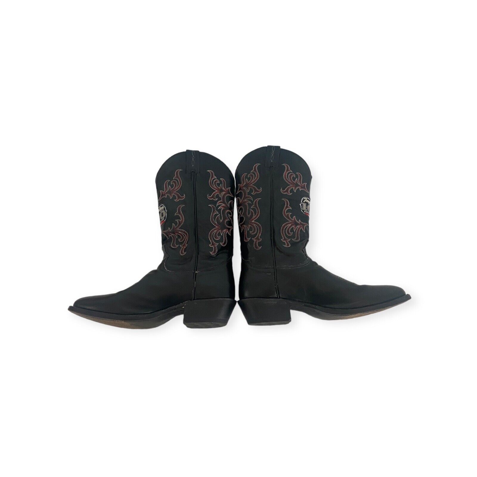 Tony Lama 100th Anniversary Black Cowboy Boots Me… - image 6
