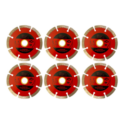 6 Pack 4'' Diamond Saw Blade Cut Concrete Bricks Stone Pavers Premium Segmented