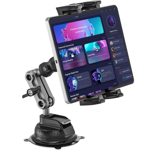 BAISHUN Tablet Mount for Truck Heavy Duty Super Suction Cup/Adhesive Base Car... - 第 1/8 張圖片