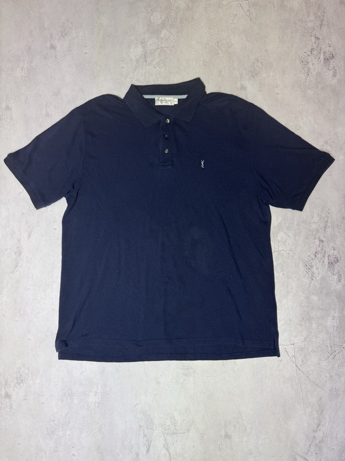 Polo uomo Yves Saint Laurent taglia XXL blu vintage anni 90
