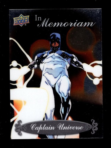 2015 UPPER DECK MARVEL VIBRANIUM IN MEMORIAM IM12 CAPTAIN UNIVERSE