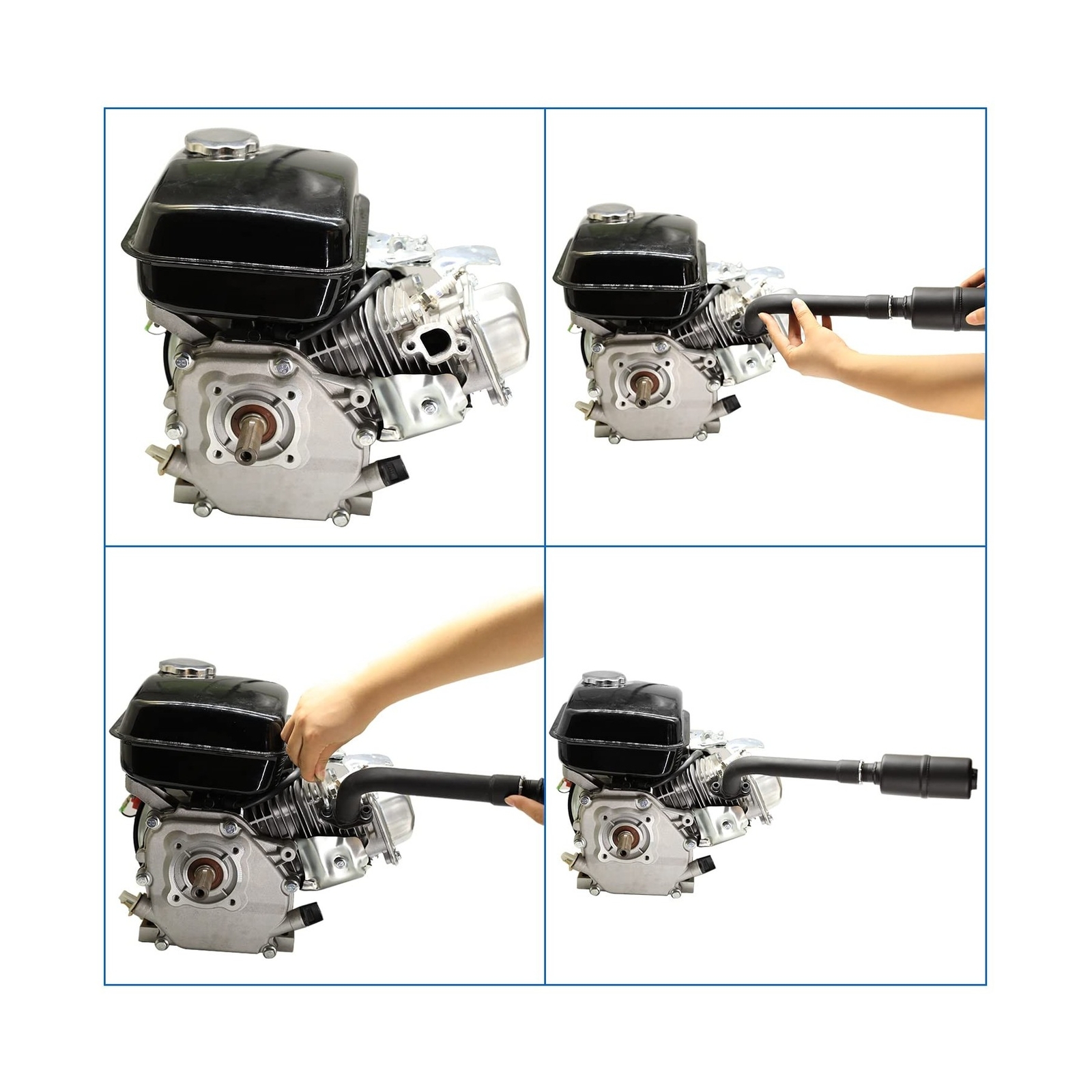 YOXUFA Upgraded Exhaust Header Pipe Muffler for Predator 212cc 196cc 224cc 6....