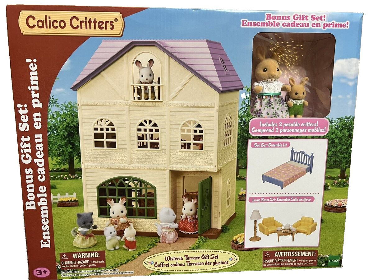NEW Sylvanian Families WISTERIA TERRACE BONUS GIFT SET House