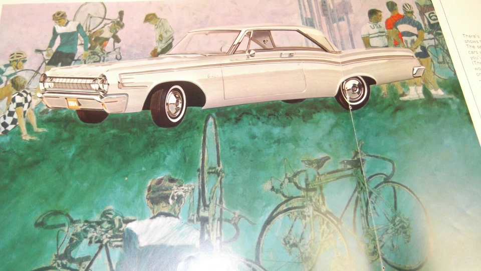 1964 Dodge 440 Series Original Dealer Foldout Advertisement Print Ad 64 Art - Image 3 of 3