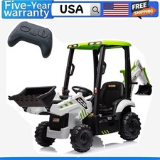    12V Kids Ride on Excavator  Bulldozer Remote Control Front Loader Digger Ho