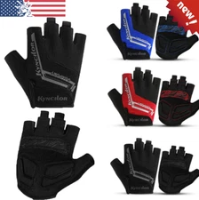 Bike Bicycle Cycling Half Finger Gel Pad Gloves Sports Gym Fitness for Men Women