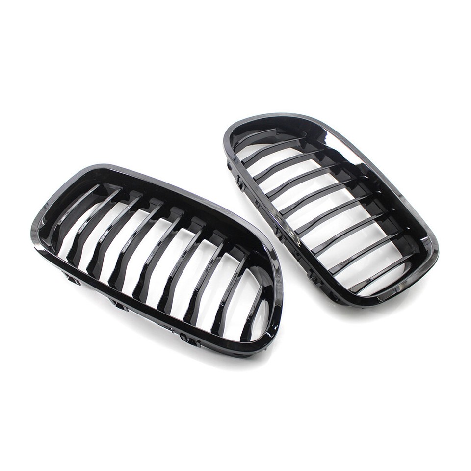 Gloss Black Front Kidney Grille Grill Painted For BMW Sedan F10 F11 M5