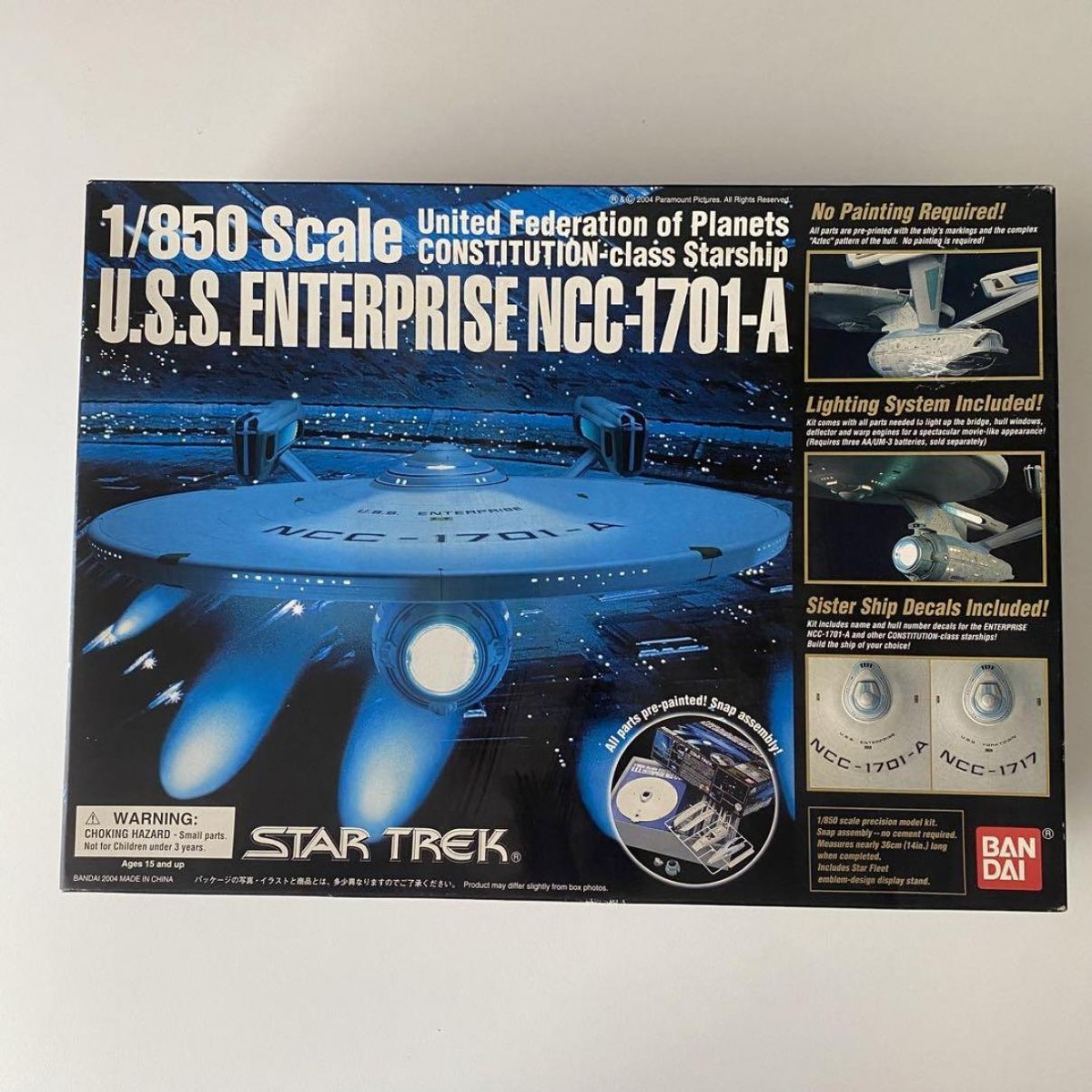 1/850 スケール U.S.S. ENTERPRISE NCC-1701 BANDAI Star Trek 1/850 Scale U.S.S. ENTERPRISE NCC-1701-A