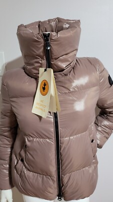 NEW SAVE THE DUCK 100% ANIMAL FREE ULTRA LIGHT PUFFER MISTY ROSE JACKET SIZE XS
