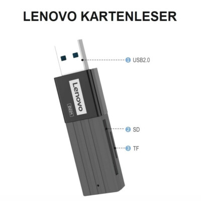 LENOVO USB2.0 Card Reader Speicherkarten Kartenleser SD MICRO SD MICRO SDHC Z305