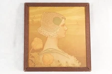 Paul Berthon QUEEN WILHELMINA Lithograph ART NOUVEA Masterpiece 17x16