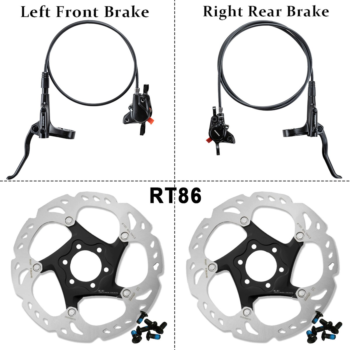 Shimano Deore Disco Freno Shimano Rt66 Disco De Freno 160mm