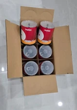 6 EMPTY CD-DVD SPINDLE CAKE 1 BOX STORAGE CONTAINER HOLD 100 DISCS EACH