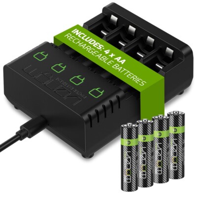 Venom AA Akkus & Ladestation - inklusive 4 x 2100mAh Akkus