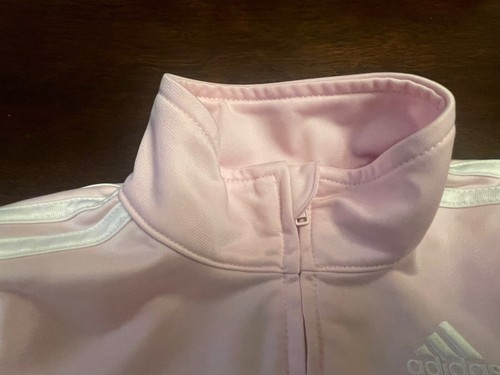 Adidas Girl's Black/White/Pink Long Sleeve Track Jacket Size 7 NWOT - Picture 3 of 8