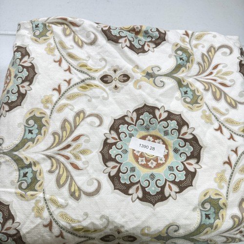 peacock alley duvet queen 100% cotton blue beige floral lotus usa zip - Picture 13 of 13