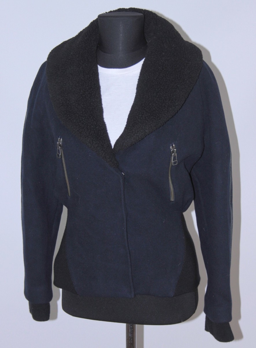 H&M Studio AW 2014 womens short wool jacket coat Size EUR 36
