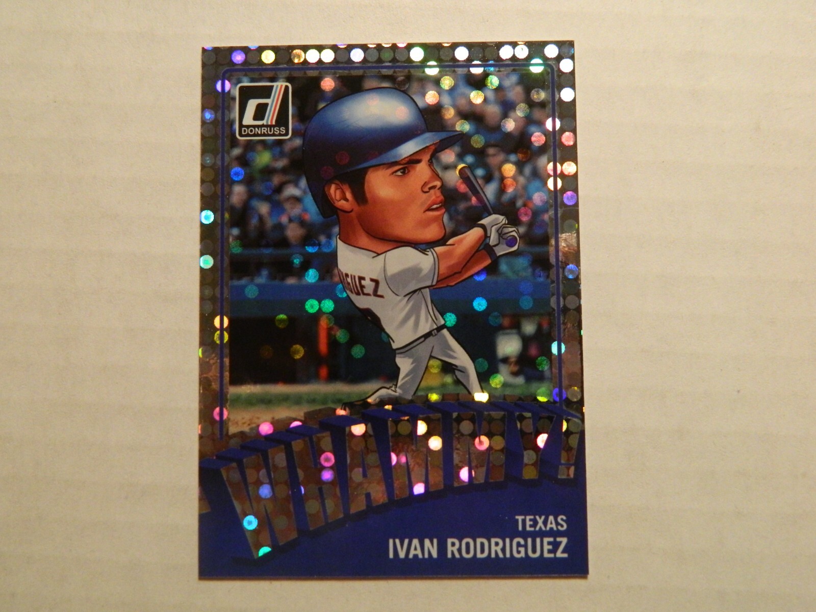 2023 Donruss Whammy Card of Ivan Rodriguez - Texas