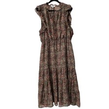 BB Dakota XXLarge Sleeveless Ruffle Floral Maxi Dresss