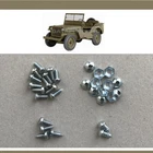 WILLYS MB ATTACHING HARDWARE SCREWS NUTS JEEP FRAME & SHIPPING PLATE SCREWS