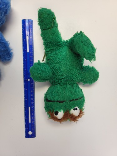 Vintage Sesame Street Cookie Monster And Oscar Plush Old - Picture 9 of 15