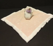 Parents Choice Pink Unicorn Lovey Plush Stuffed Security Blanket Baby Purple 14”