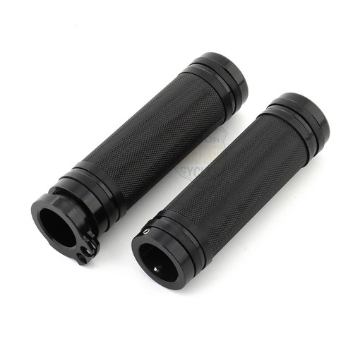 1" 25mm Handlebar Hand Grips Bar End Mirrors Universal For Harley Touring Dyna - Picture 11 of 13