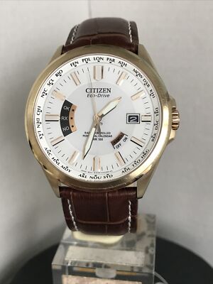 Citizen Men s Radio Controlled World Time White Dial Sapphire Watch CB0253-19A