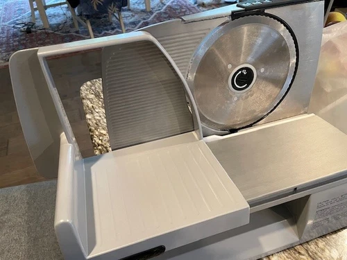 Food Slicer Russell Hobbs RHFS1 Deluxe with Portion Scale, cover included