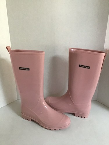 Planone Tall Rain Boots for Women Pink 
